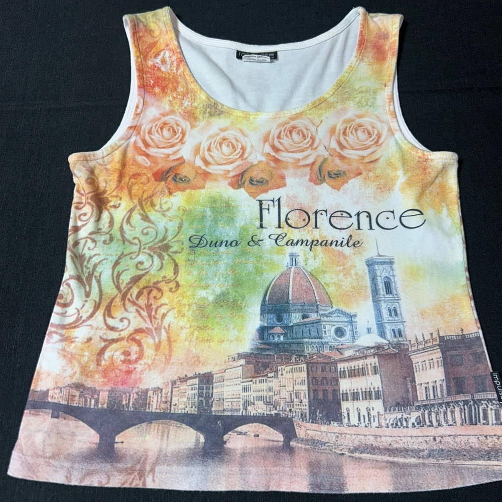 Florence VTG Graphic Tank Top - Multicolor